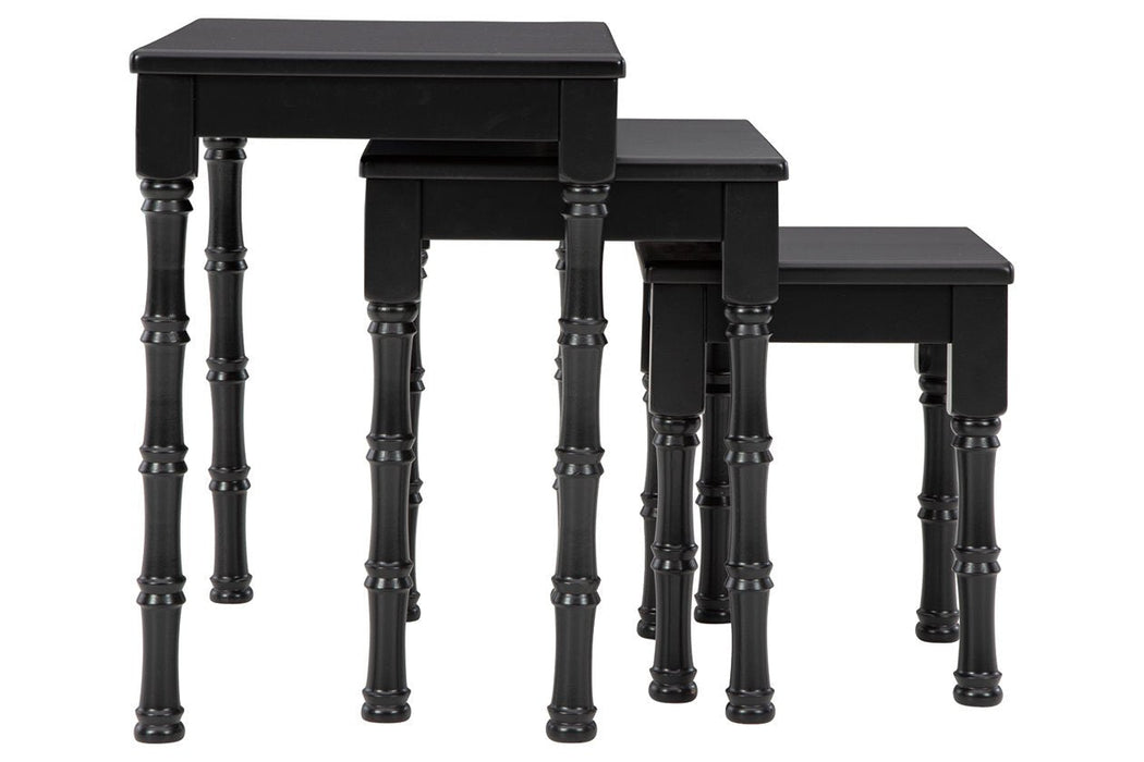 Dasonbury Black Accent Table (Set of 3) - Lara Furniture