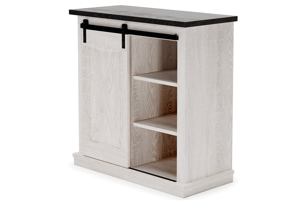 Dorrinson Antique White Accent Cabinet - Lara Furniture