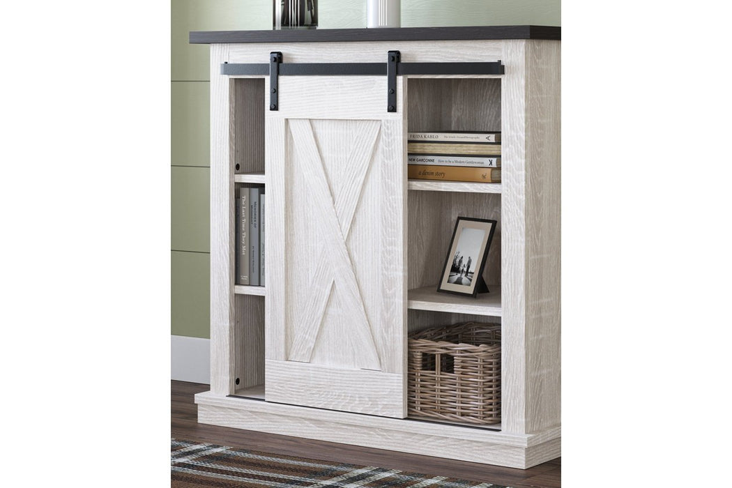 Dorrinson Antique White Accent Cabinet - Lara Furniture