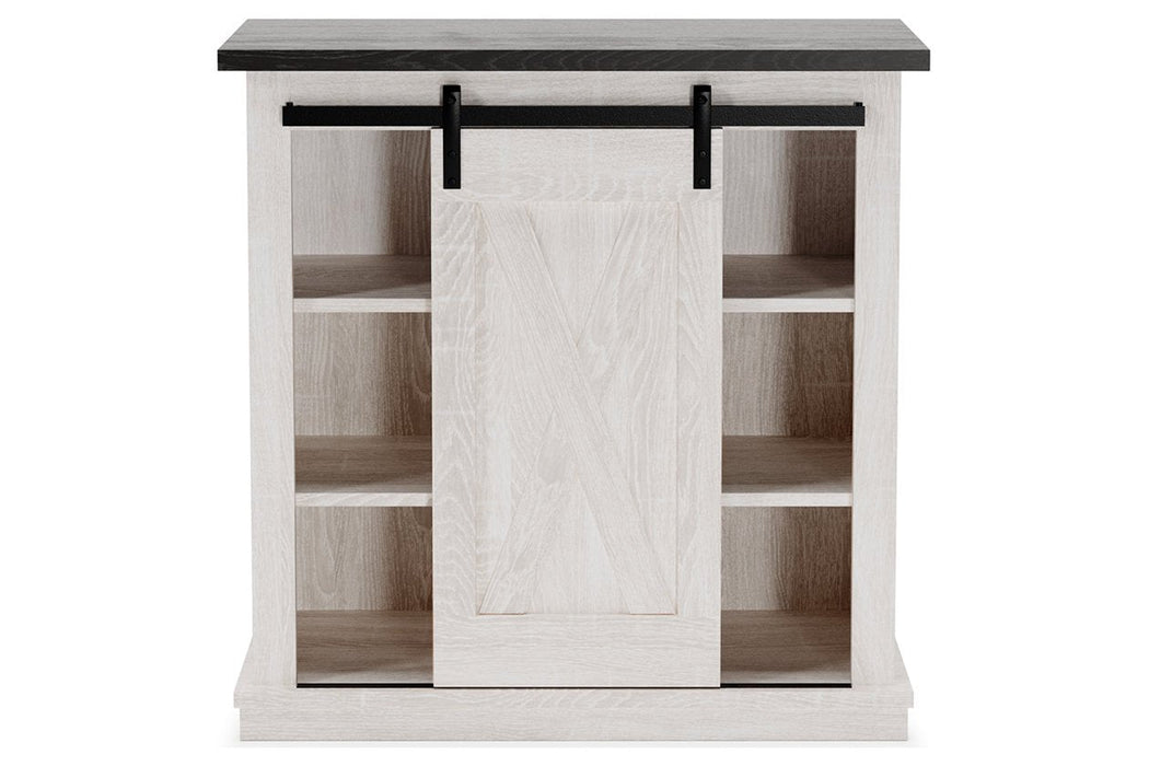 Dorrinson Antique White Accent Cabinet - Lara Furniture