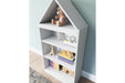 Blariden White Bookcase - Lara Furniture