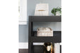 Blariden Metallic Gray Shelf Accent Table - Lara Furniture