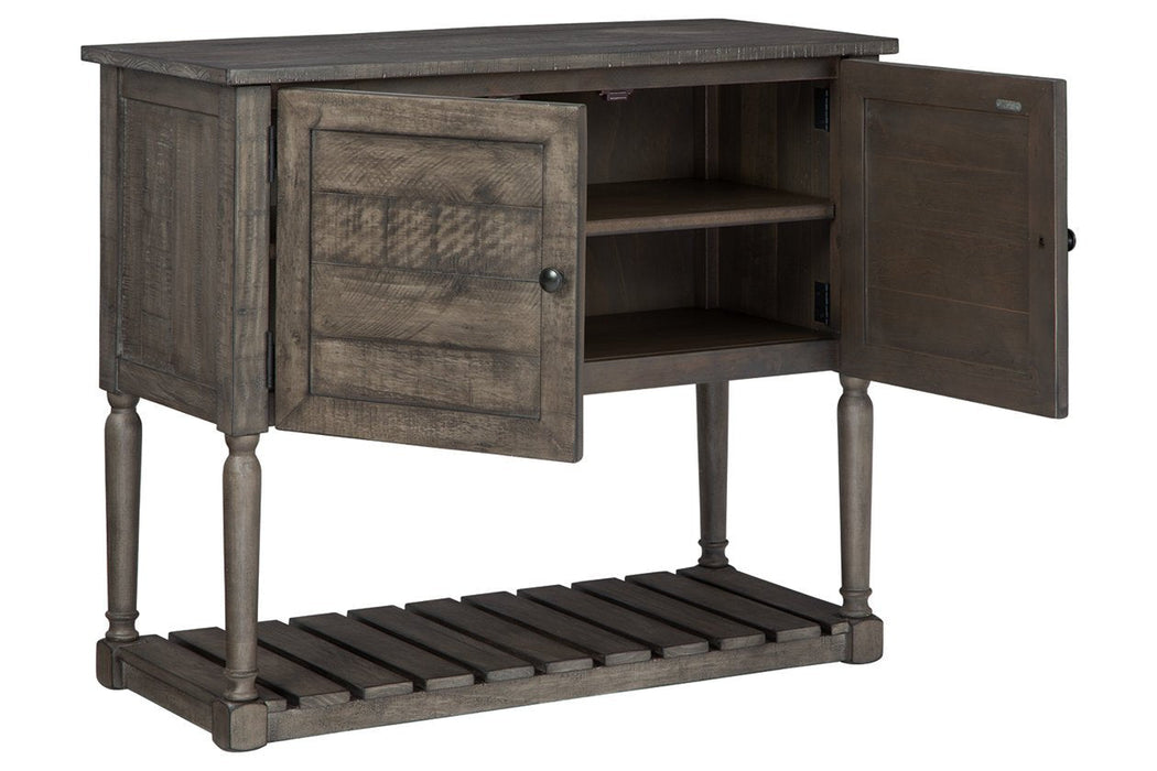 Lennick Antique Gray Accent Cabinet - Lara Furniture