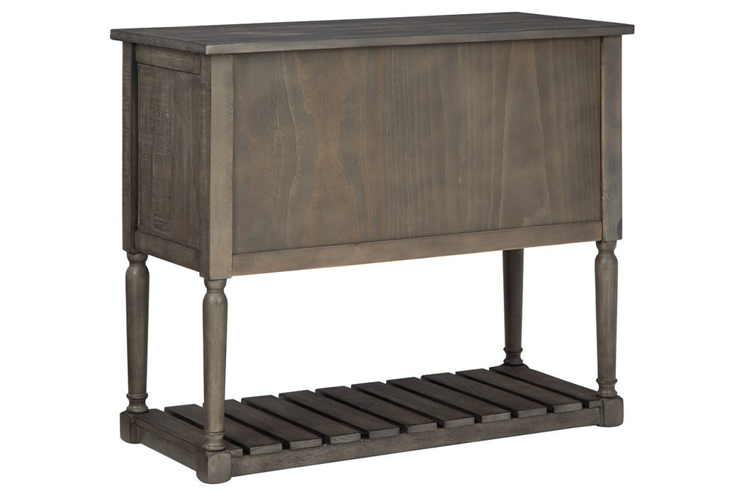 Lennick Antique Gray Accent Cabinet - Lara Furniture