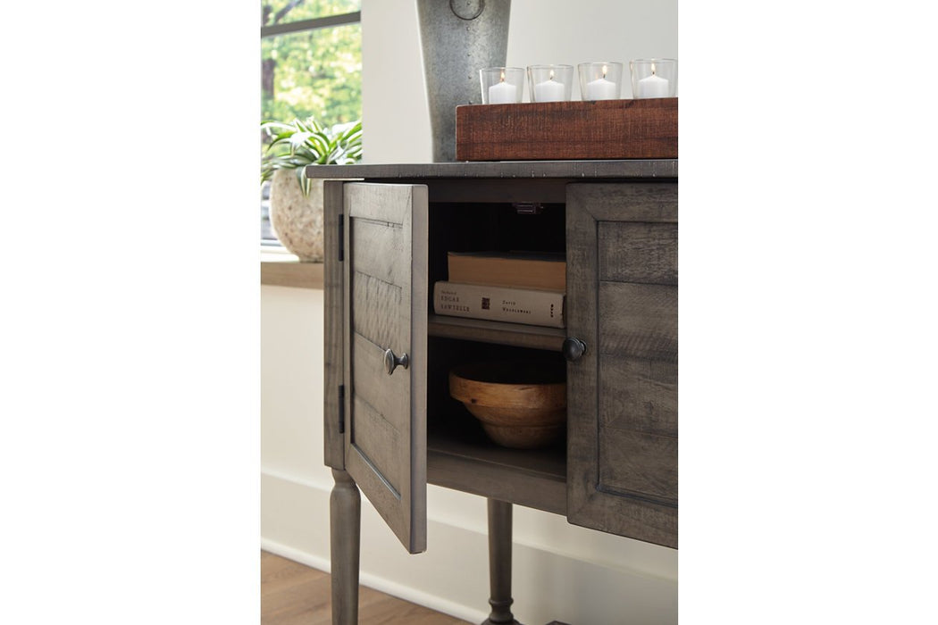 Lennick Antique Gray Accent Cabinet - Lara Furniture