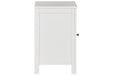 Opelton White Accent Cabinet - Lara Furniture