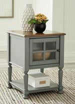 Mirimyn Gray/Brown Accent Cabinet - Lara Furniture
