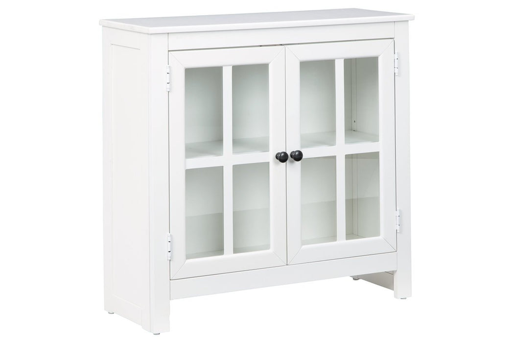 Nalinwood White Accent Cabinet - Lara Furniture