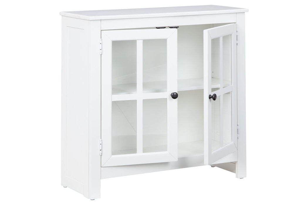 Nalinwood White Accent Cabinet - Lara Furniture