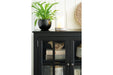 Nalinwood Black Accent Cabinet - Lara Furniture