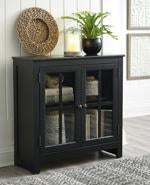 Nalinwood Black Accent Cabinet - Lara Furniture