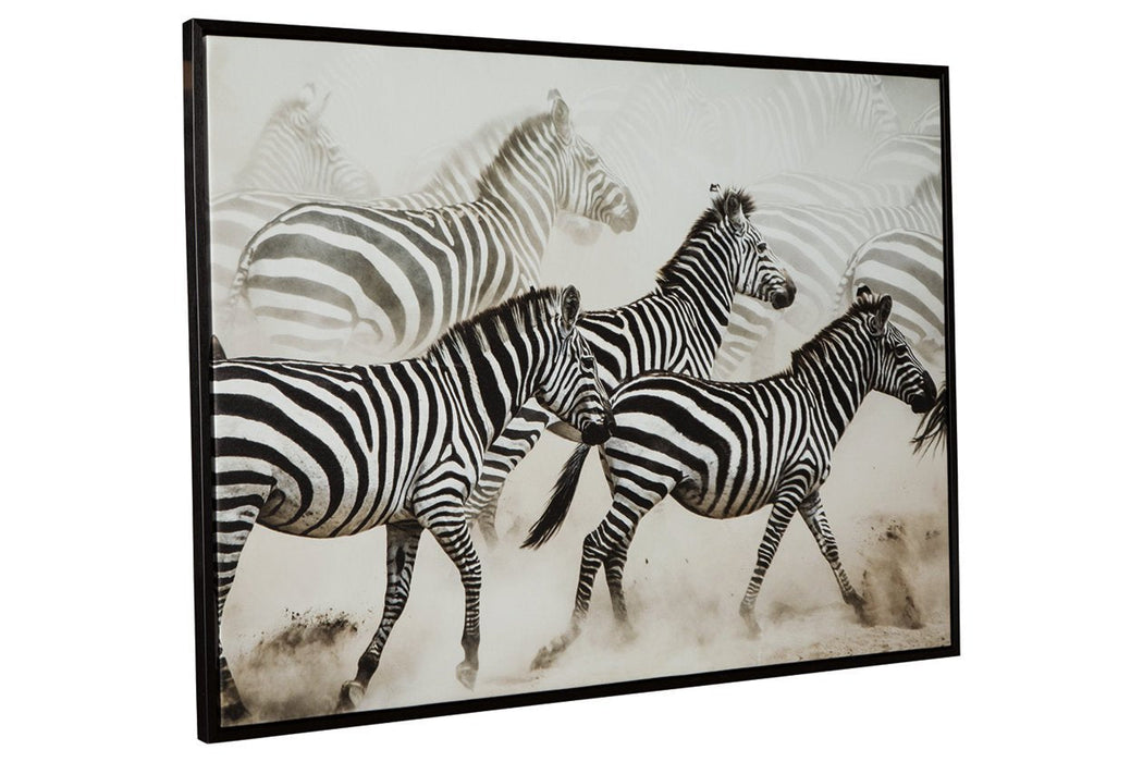 Breeda Black/White Wall Art - Lara Furniture