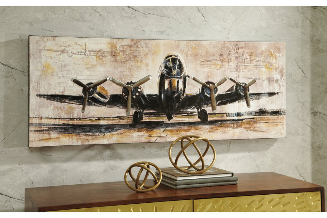 Kalene Brown/Black Wall Art - Lara Furniture