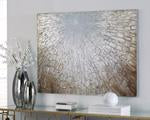 Elaina Gray/White/Brown Wall Art - Lara Furniture