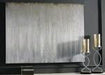 Paytah Silver Finish Wall Art - Lara Furniture