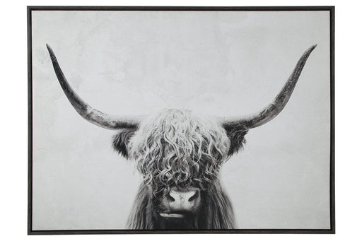 Pancho Black/White Wall Art - Lara Furniture