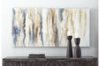 Joely Blue/Tan Wall Art - Lara Furniture