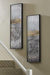 Aniyah Black/Gold/White Wall Art (Set of 2) - Lara Furniture