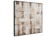 Jovia Tan/Brown Wall Art - Lara Furniture