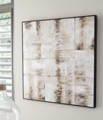 Jovia Tan/Brown Wall Art - Lara Furniture