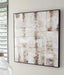 Jovia Tan/Brown Wall Art - Lara Furniture