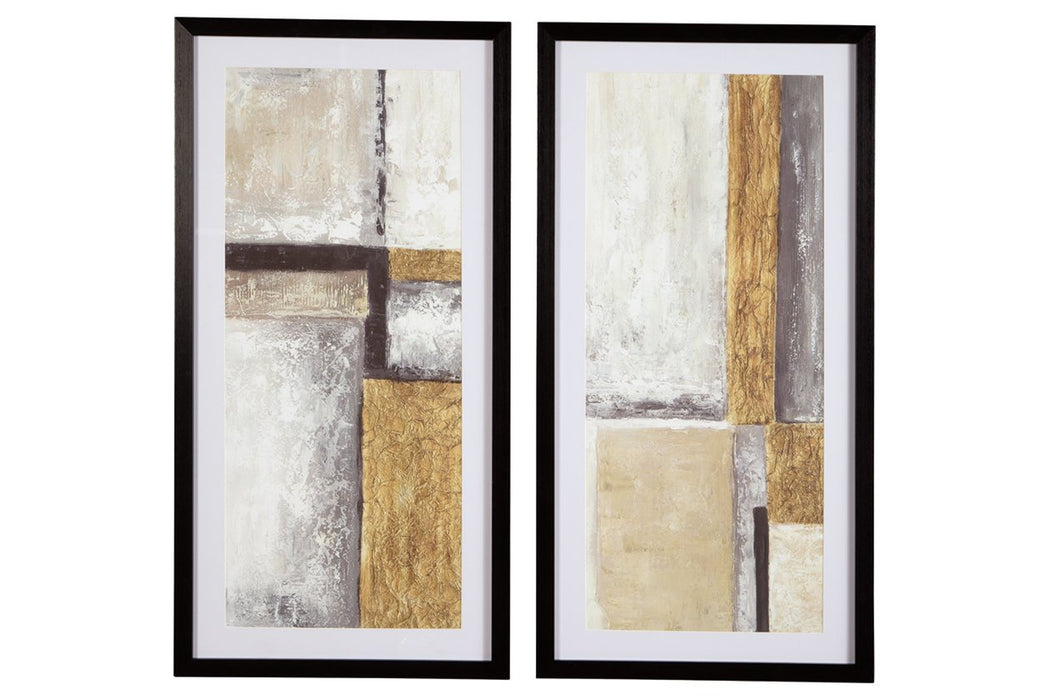 Jaxley Multi Wall Art (Set of 2) - Lara Furniture