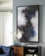 Bellecott Black/White/Blue Wall Art - Lara Furniture