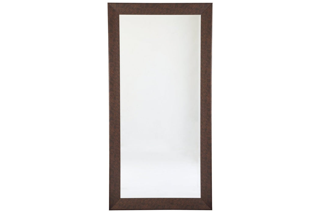 Duha Brown Floor Mirror - Lara Furniture