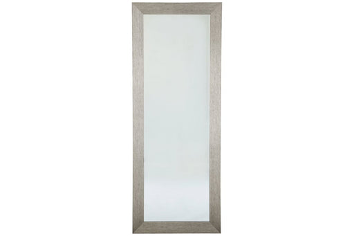 Duka Silver Finish Floor Mirror - Lara Furniture