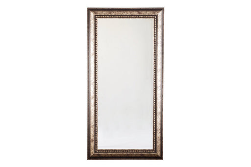 Dulal Antique Silver Finish Floor Mirror - Lara Furniture