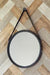 Dusan Black Accent Mirror - Lara Furniture