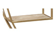 Elettra Natural/Gold Finish Wall Shelf - Lara Furniture