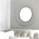 Marly Clear/Silver Finish Accent Mirror - Lara Furniture