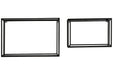 Ehren Black Wall Shelf (Set of 2) - Lara Furniture