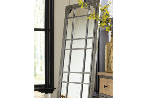 Remy Antique Gray Floor Mirror - Lara Furniture