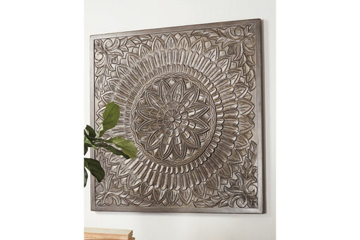 Briony Antique Gray Wall Decor - Lara Furniture