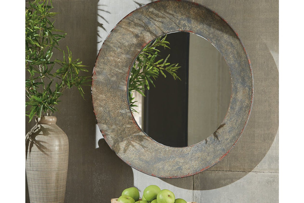 Carine Gray Accent Mirror - Lara Furniture