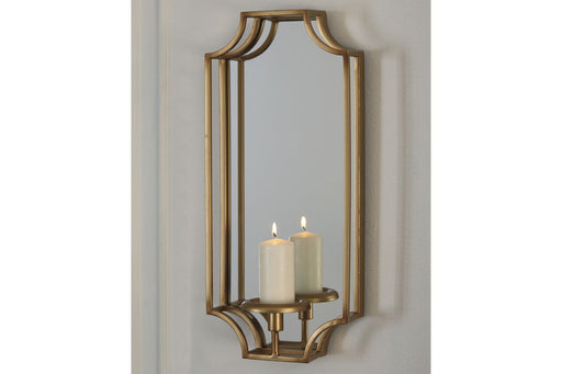 Dumi Gold Finish Wall Sconce - Lara Furniture