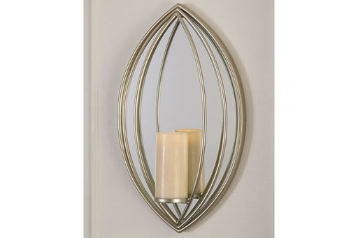 Donnica Silver Finish Wall Sconce - Lara Furniture