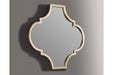 Callie Gold Finish Accent Mirror - Lara Furniture