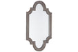 Williamette Antique Gray Accent Mirror - Lara Furniture