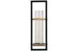 Colburn Natural/Black Wall Sconce - Lara Furniture