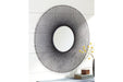 Ferriss Black Accent Mirror - Lara Furniture