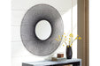 Ferriss Black Accent Mirror - Lara Furniture