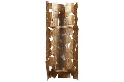 Jailene Antique Gold Wall Sconce - Lara Furniture