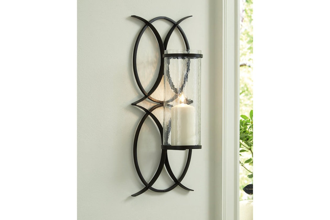 Bryndis Black Wall Sconce - Lara Furniture