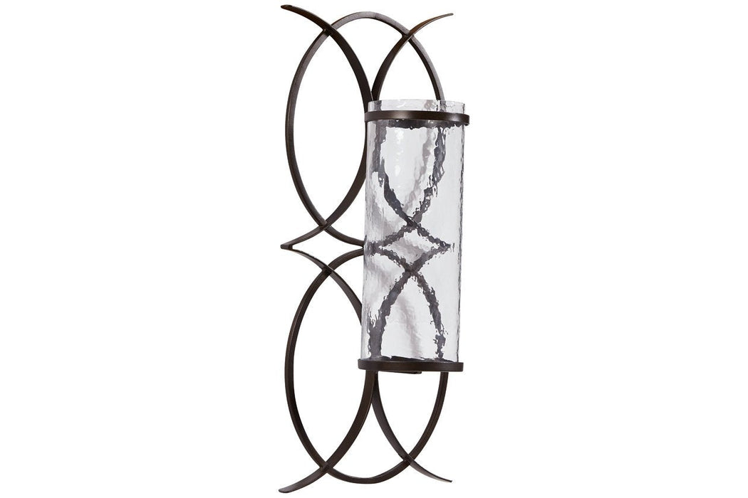 Bryndis Black Wall Sconce - Lara Furniture