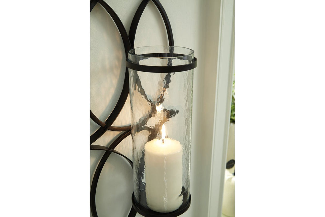 Bryndis Black Wall Sconce - Lara Furniture