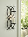 Bryndis Black Wall Sconce - Lara Furniture