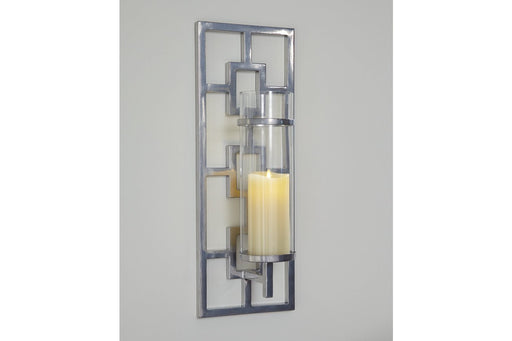 Brede Silver Finish Wall Sconce - Lara Furniture